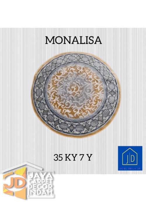 Permadani Monalisa Bulat 35 KY  7 Y  Ukuran 120 cm x 120 cm, 160 cm x 160 cm